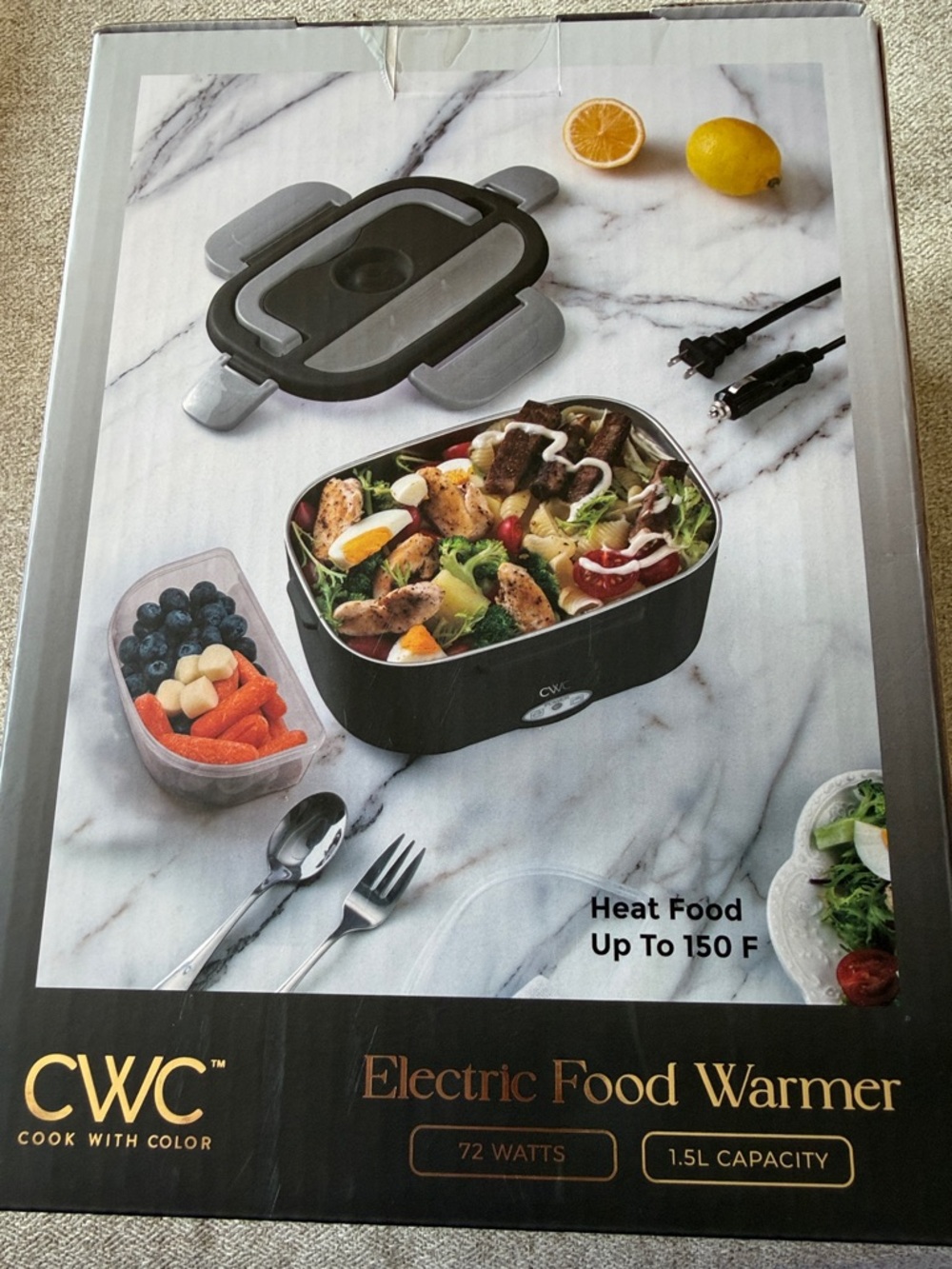 CWC Electric Food Warmer in Black and Gray - Picture 3 of 5